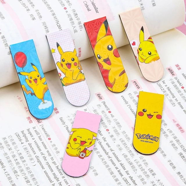 Marque-pages Pokémon Pikachu par lot de 6, 12 ou 18