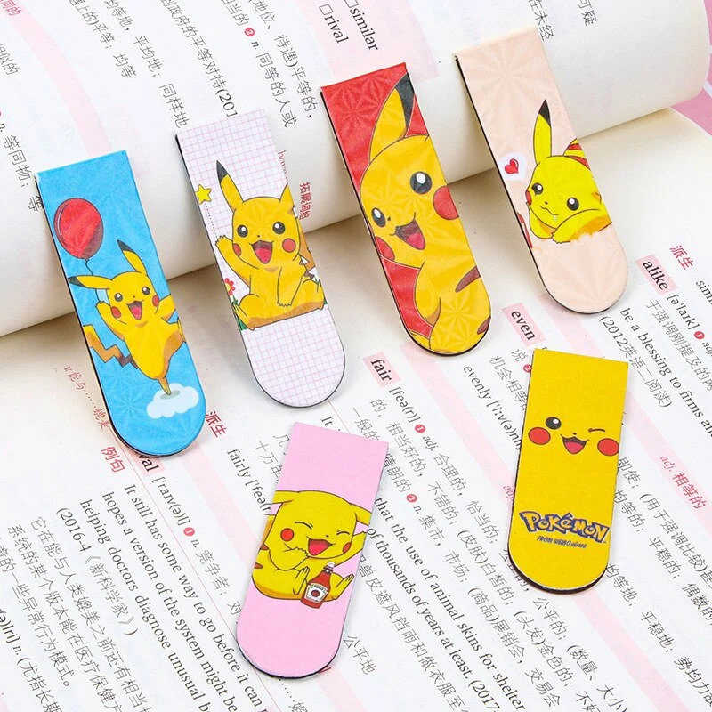 Marque-pages Pokémon Pikachu par lot de 6, 12 ou 18