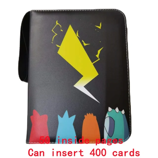 Chemise pour cartes Pokémon, format DIN A4, jusqu'à 400 cartes