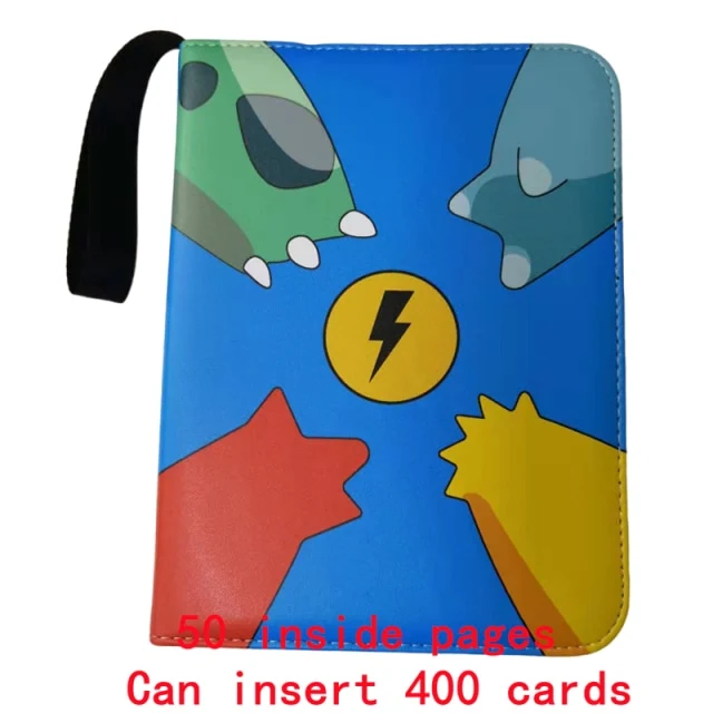 Chemise pour cartes Pokémon, format DIN A4, jusqu'à 400 cartes