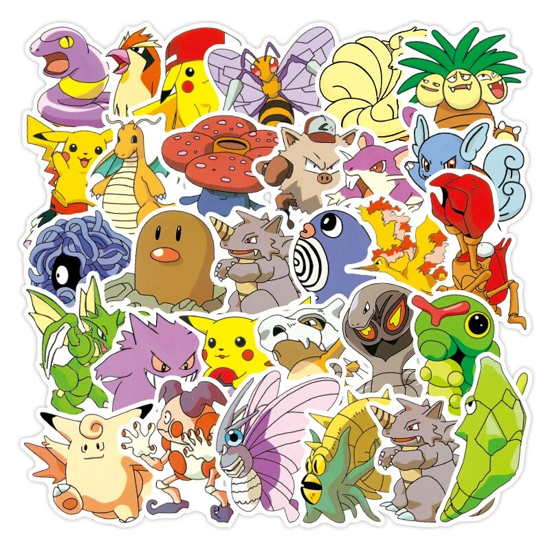 Autocollants Pokémon - 50 ou 100 pièces