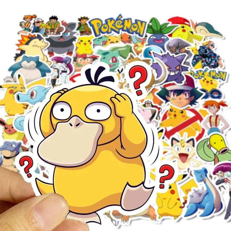 Autocollants Pokémon - 50 ou 100 pièces
