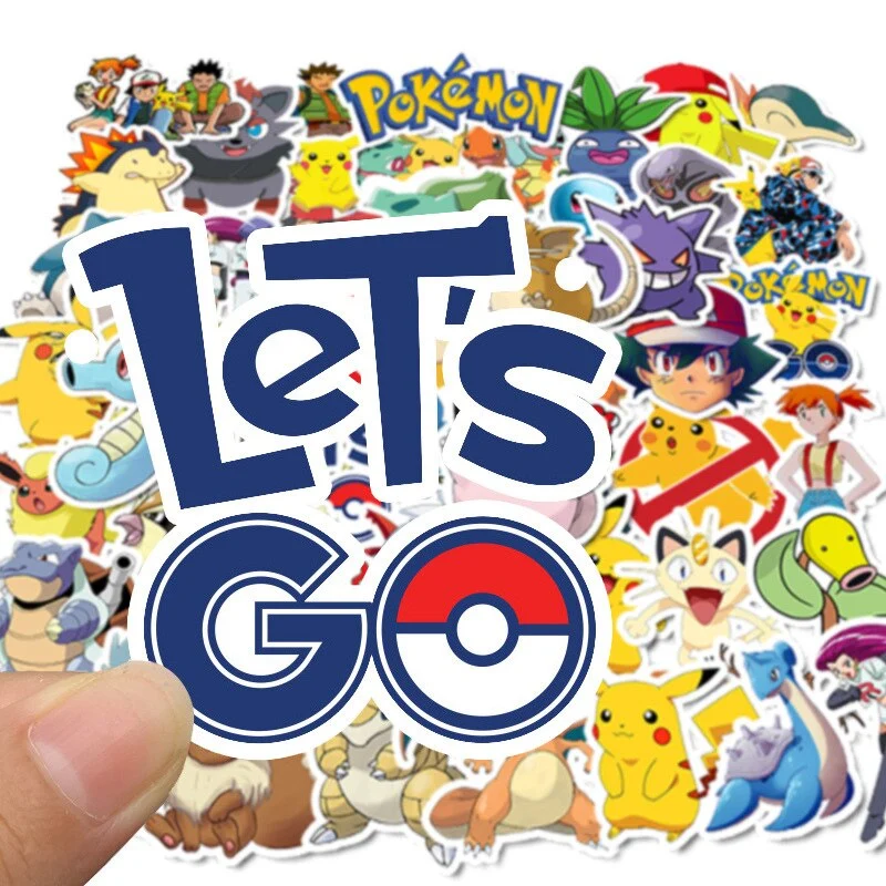 Autocollants Pokémon - 50 ou 100 pièces