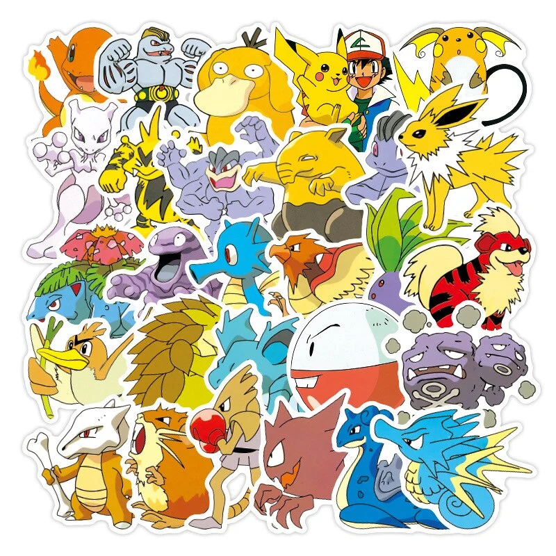 Autocollants Pokémon - 50 ou 100 pièces