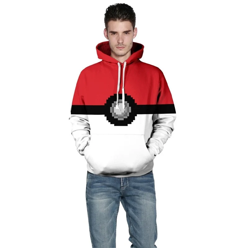 Sweat à capuche Pokémon Pokéball pour homme et femme
