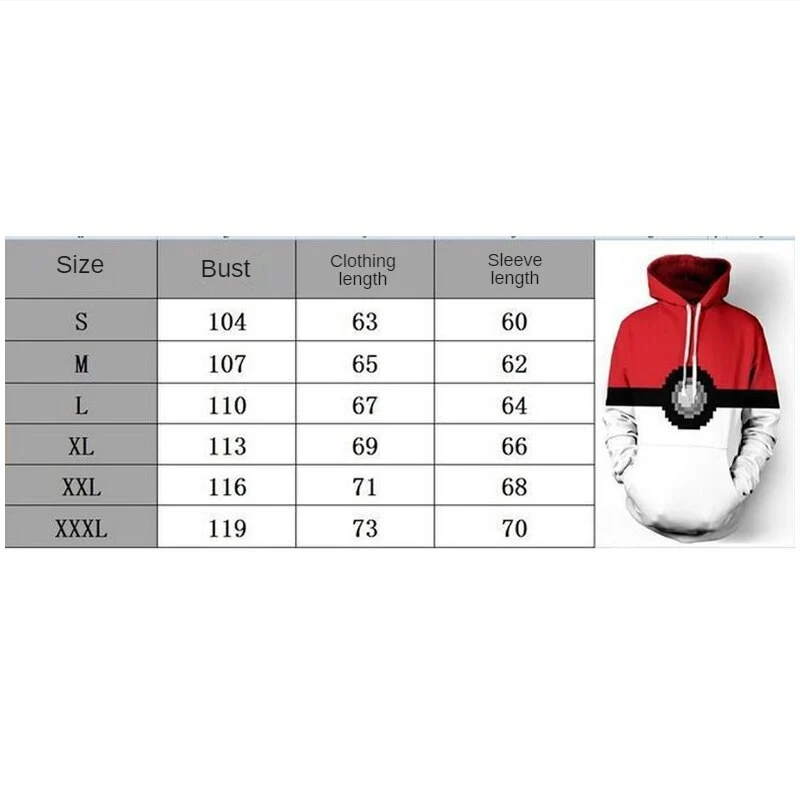 Sweat à capuche Pokémon Pokéball pour homme et femme