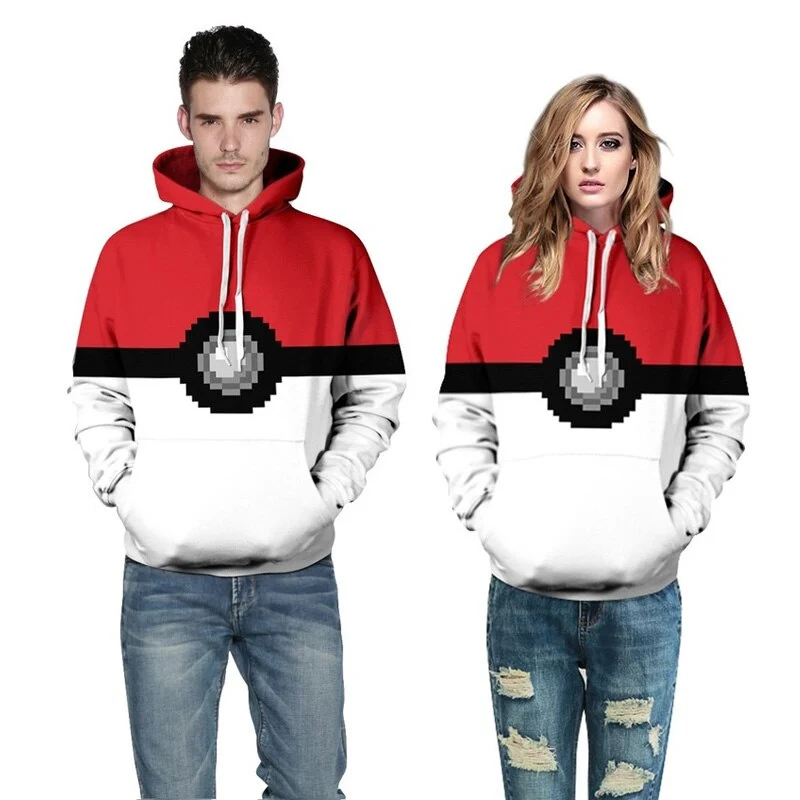 Sweat à capuche Pokémon Pokéball pour homme et femme