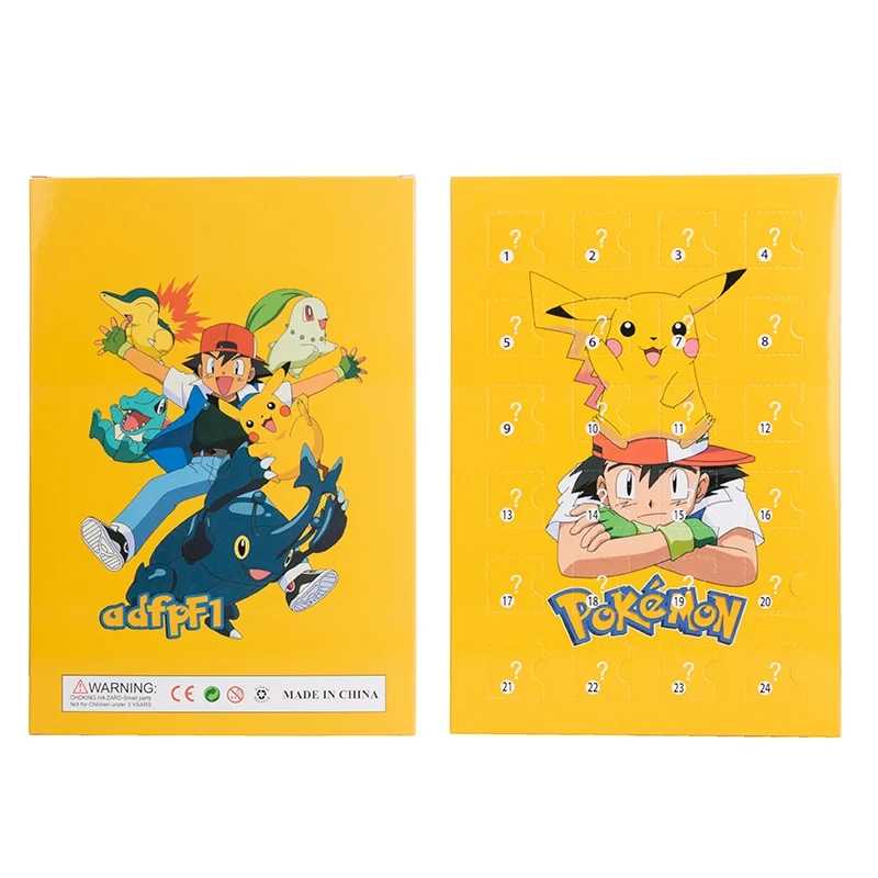 24 figurines Pokémon différentes dans une boîte calendrier de l'avent