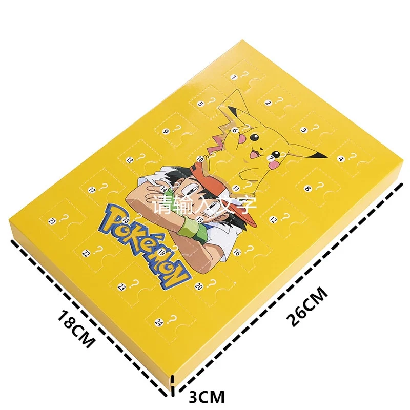 24 figurines Pokémon différentes dans une boîte calendrier de l'avent
