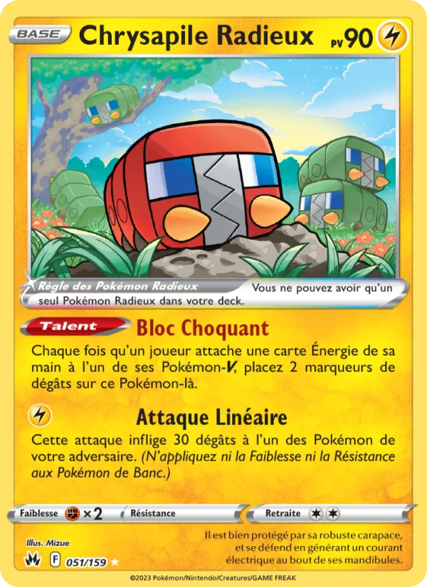 Chrysapile Radieux 51/159 — EB12.5 – Zénith Suprême — Carte Pokémon française