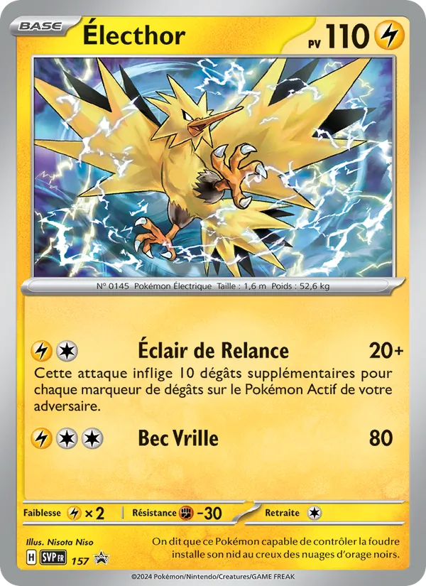 Électhor 157/225 — SVP — Promos Écarlate et Violet — Carte Pokémon française