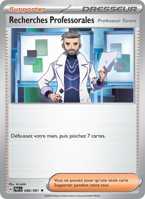 Recherches Professorales 88/91 — EV04.5 – Destinées de Paldea — Carte Pokémon française