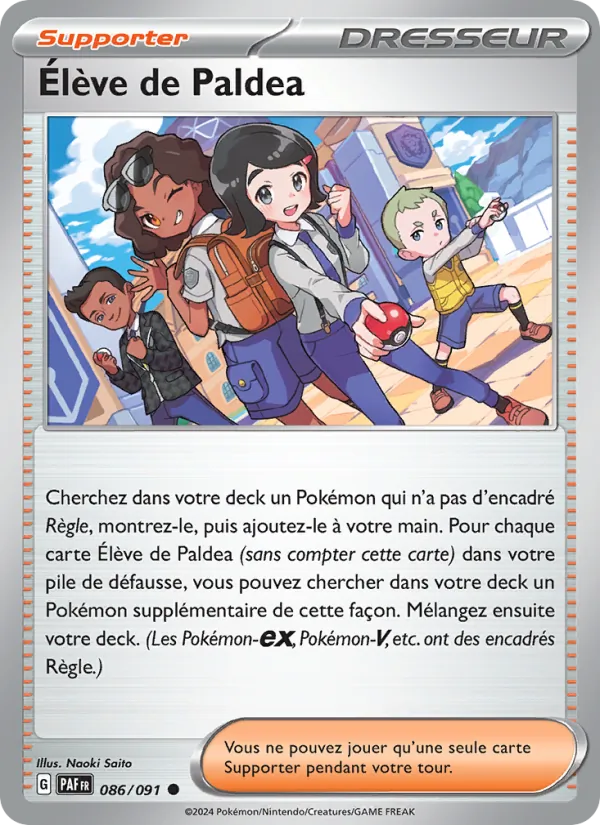 Élève de Paldea 86/91 — EV04.5 – Destinées de Paldea — Carte Pokémon française