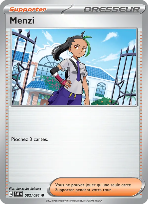 Menzi 82/91 — EV04.5 – Destinées de Paldea — Carte Pokémon française