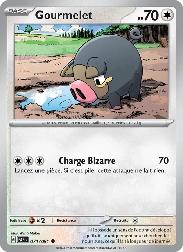 Gourmelet 71/91 — EV04.5 – Destinées de Paldea — Carte Pokémon française