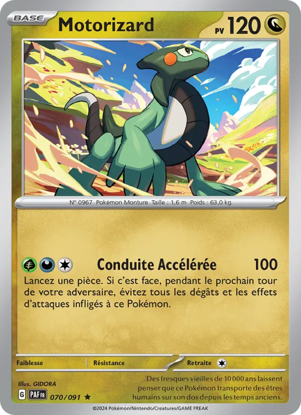 Motorizard 70/91 — EV04.5 – Destinées de Paldea — Carte Pokémon française