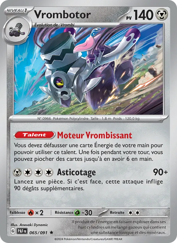 Vrombotor 65/91 — EV04.5 – Destinées de Paldea — Carte Pokémon française