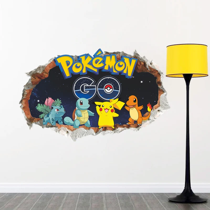 Autocollant 3D Pokemon Detektiv Pikachu Baguette (45cm * 60cm)