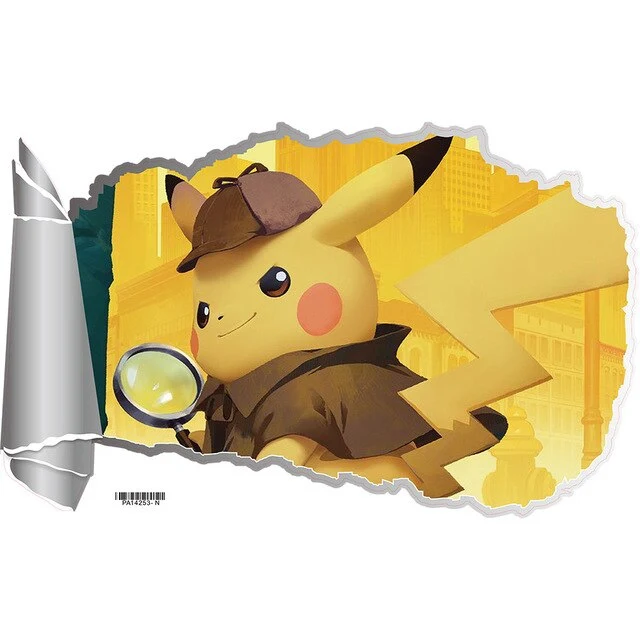 Autocollant 3D Pokemon Detektiv Pikachu Baguette (45cm * 60cm)