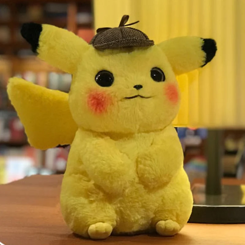 Figurine en peluche du détective Pikachu
