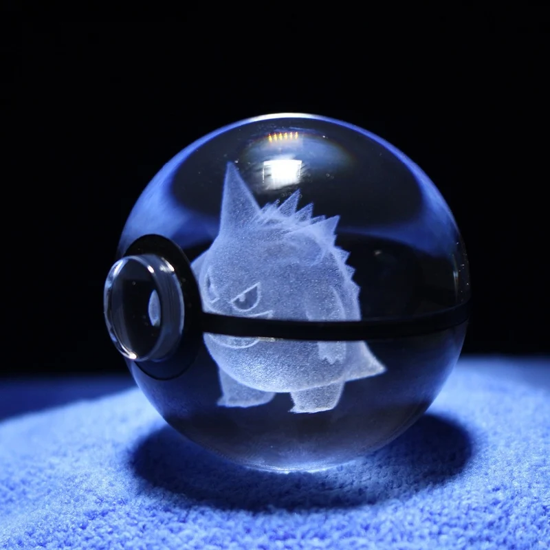 Crystal Pokemon Go Ball avec effet 3D (de nombreux modèles)