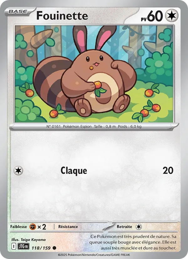 Fouinette 118/159 — EV09 – Aventures Ensemble — Carte Pokémon française