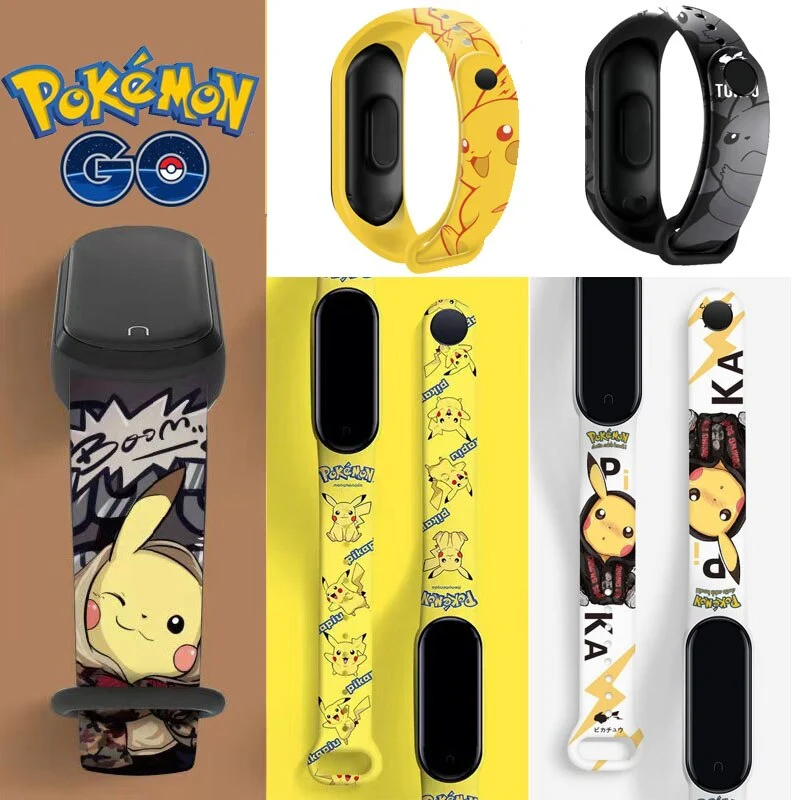 Montre-bracelet électronique Pokemon Pikachu avec affichage numérique