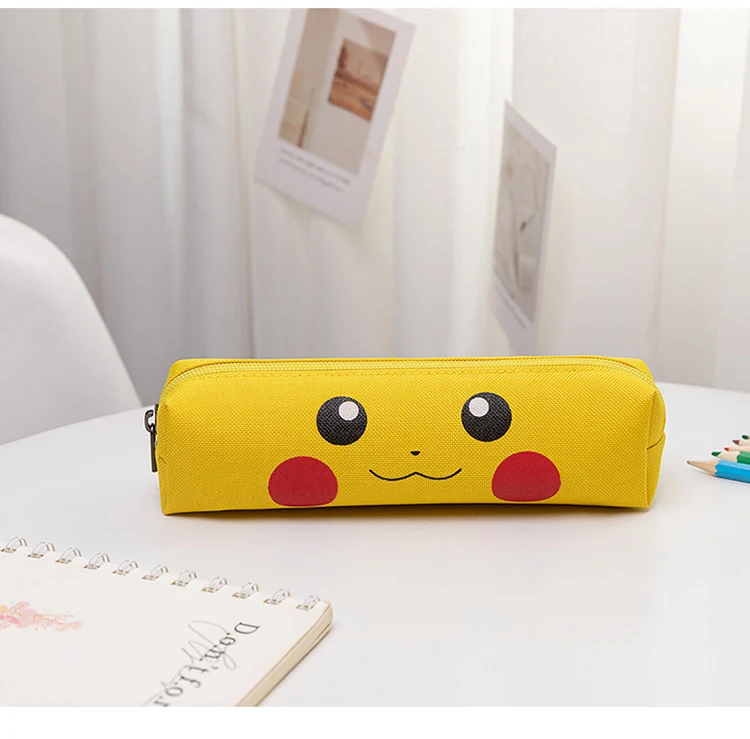 Étui à crayons en toile Pokemon Pikachu / étui à crayons