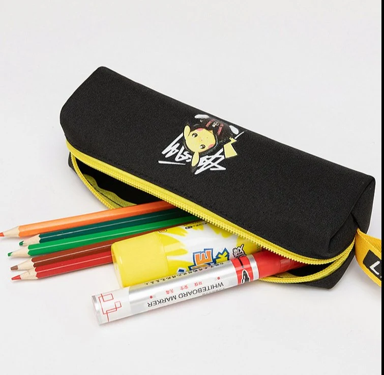 Étui à crayons en toile Pokemon Pikachu / étui à crayons
