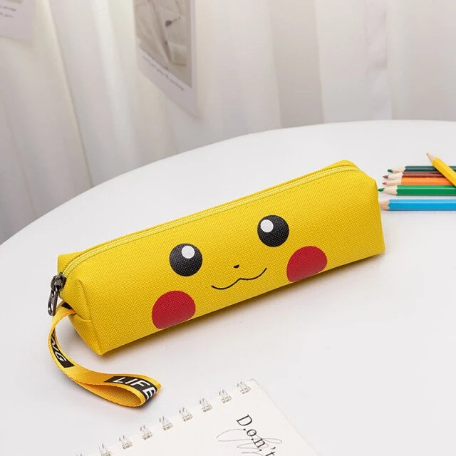 Étui à crayons en toile Pokemon Pikachu / étui à crayons