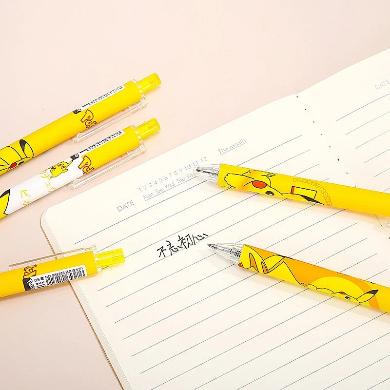 4 pcs.Stylo Pokemon Pikachu avec pointe de 0.5 MM
