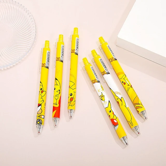 4 pcs.Stylo Pokemon Pikachu avec pointe de 0.5 MM