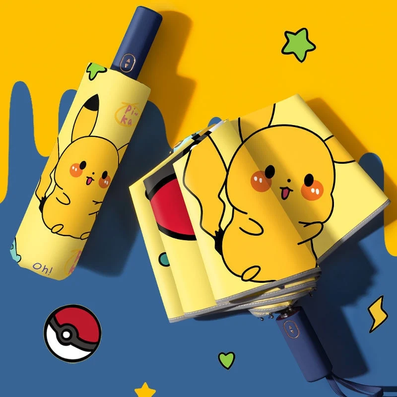 Parapluies Pokemon Pikachu (manuels ou automatiques)