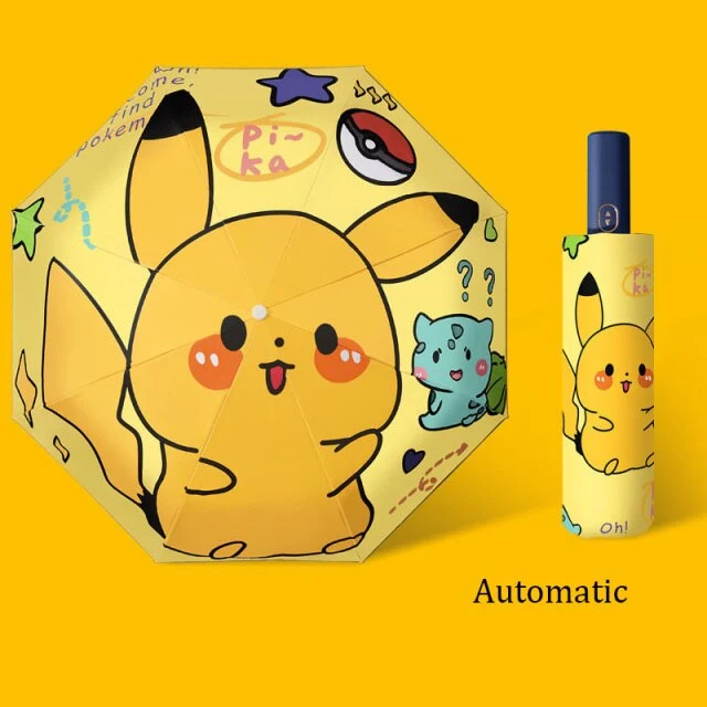Parapluies Pokemon Pikachu (manuels ou automatiques)