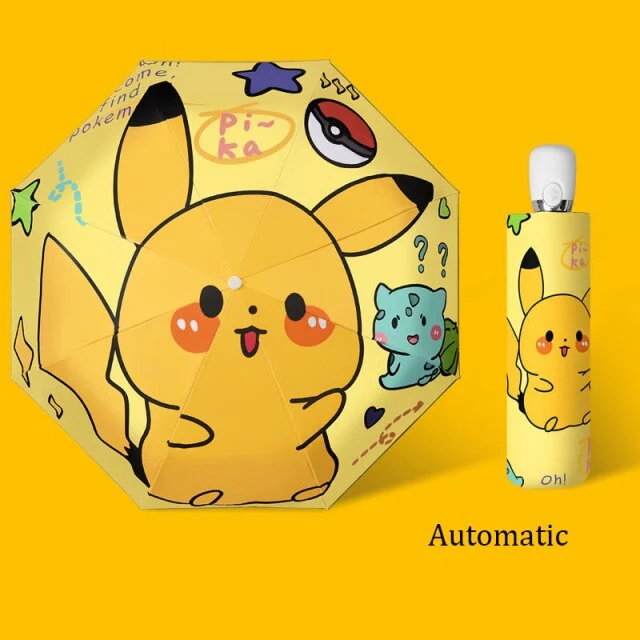 Parapluies Pokemon Pikachu (manuels ou automatiques)