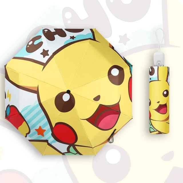 Parapluies Pokemon Pikachu (manuels ou automatiques)