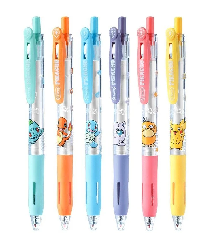 Set de 5 stylos Pokemon avec différents motifs