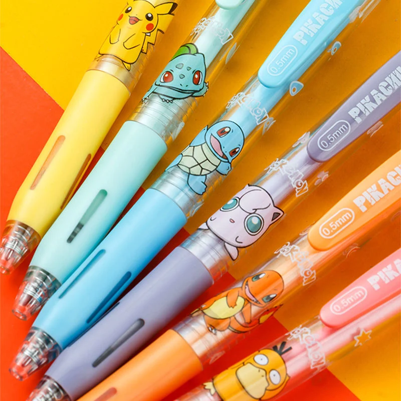 Set de 5 stylos Pokemon avec différents motifs