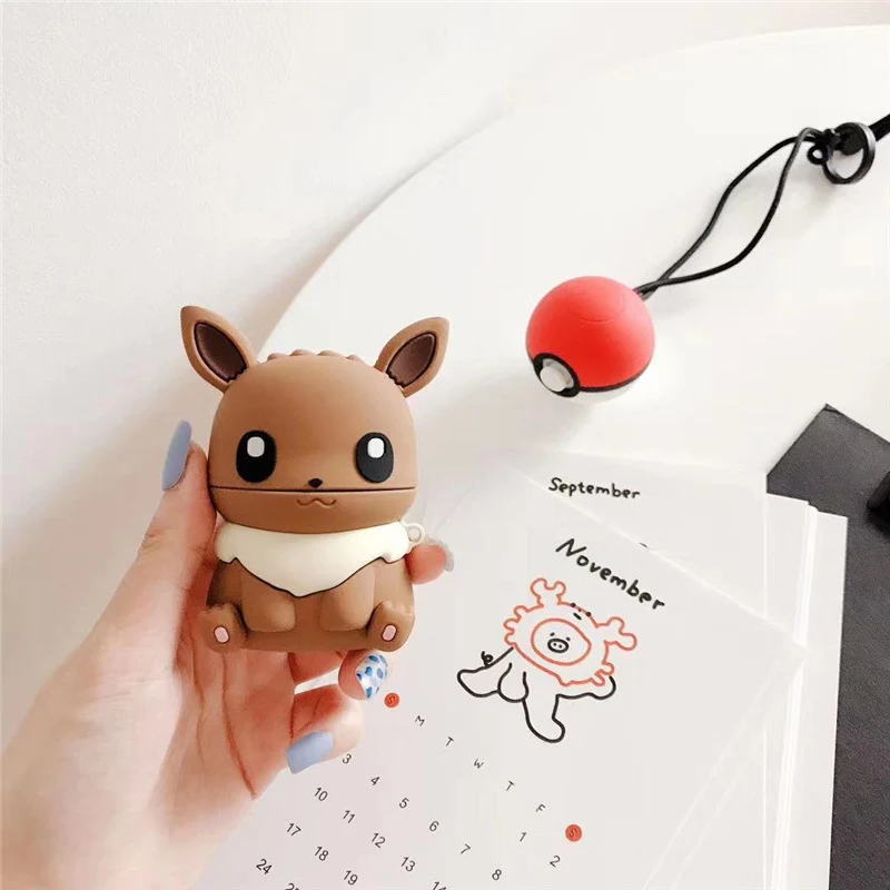 Pikachu Airpods Cases Pokemon Eevee, Schiggy, Pikachu et bien d'autres.