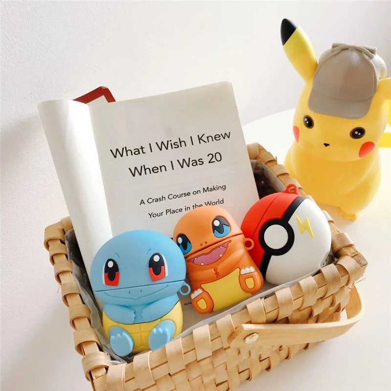 Pikachu Airpods Cases Pokemon Eevee, Schiggy, Pikachu et bien d'autres.