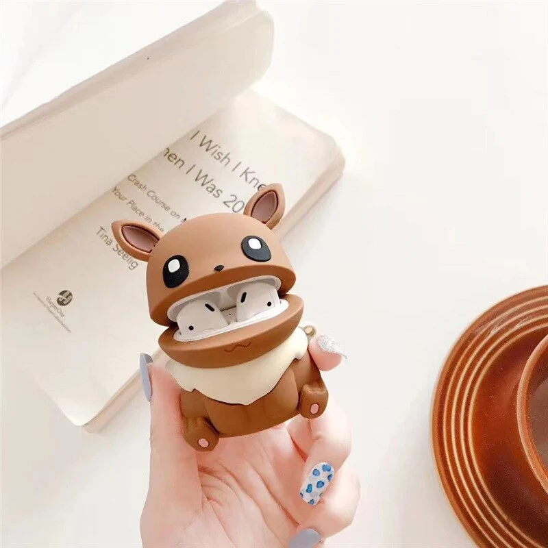 Pikachu Airpods Cases Pokemon Eevee, Schiggy, Pikachu et bien d'autres.