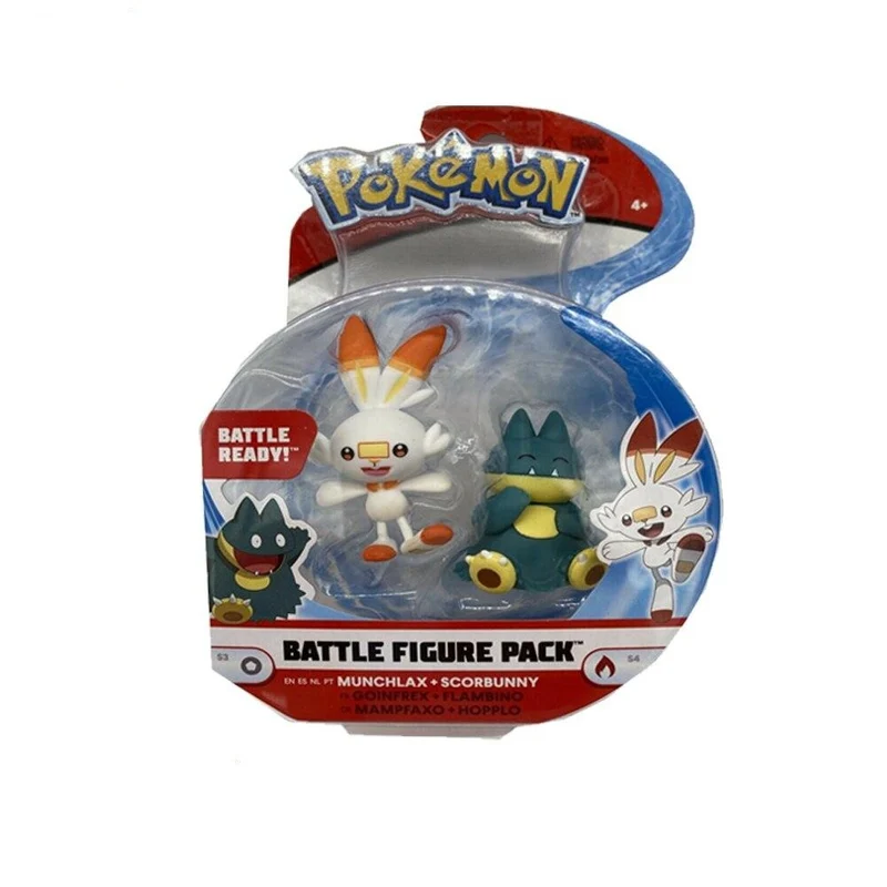 Ensembles de figurines Pikachu, Chimpep, Jigglypuff, Memmeon, Hopplo Mampfaxo
