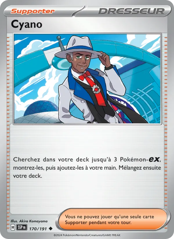 Cyano 170/191 — EV08 – Étincelles Déferlantes — Carte Pokémon française