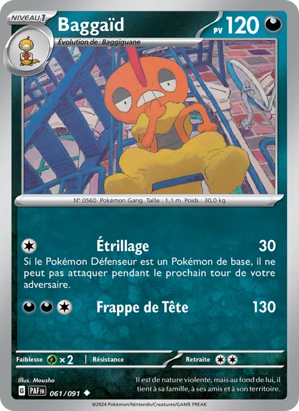 Baggaïd 61/91 — EV04.5 – Destinées de Paldea — Carte Pokémon française
