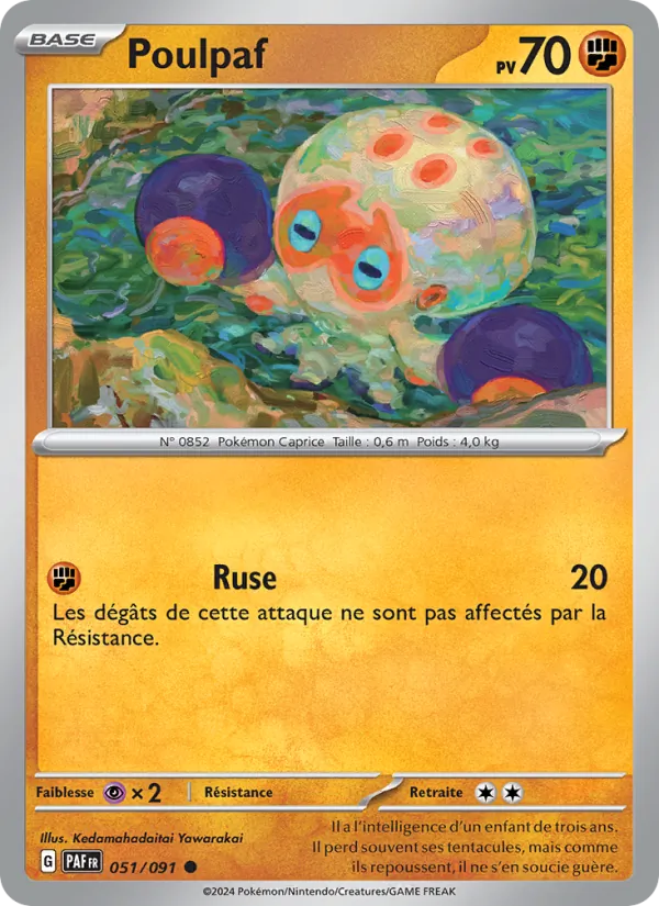 Poulpaf 51/91 — EV04.5 – Destinées de Paldea — Carte Pokémon française