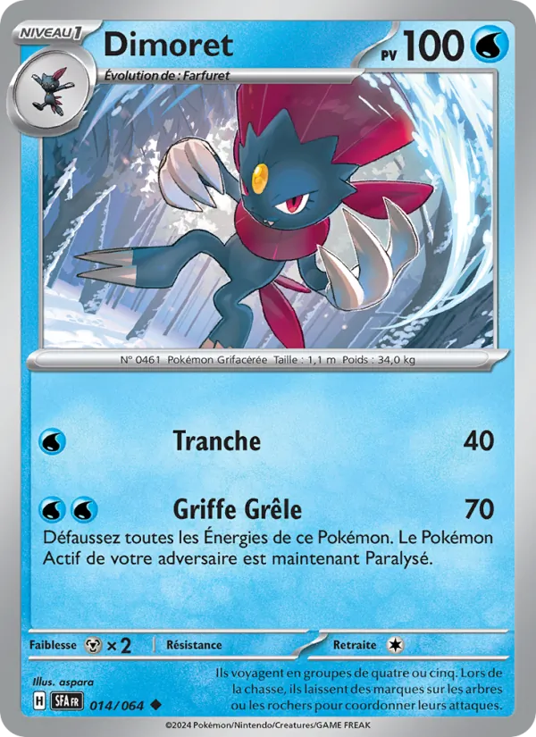Dimoret 14/64 — EV06.5 – Fable Nébuleuse — Carte Pokémon française