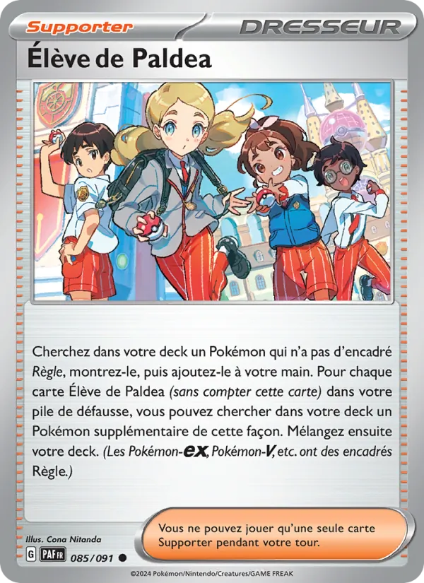 Élève de Paldea 85/91 — EV04.5 – Destinées de Paldea — Carte Pokémon française