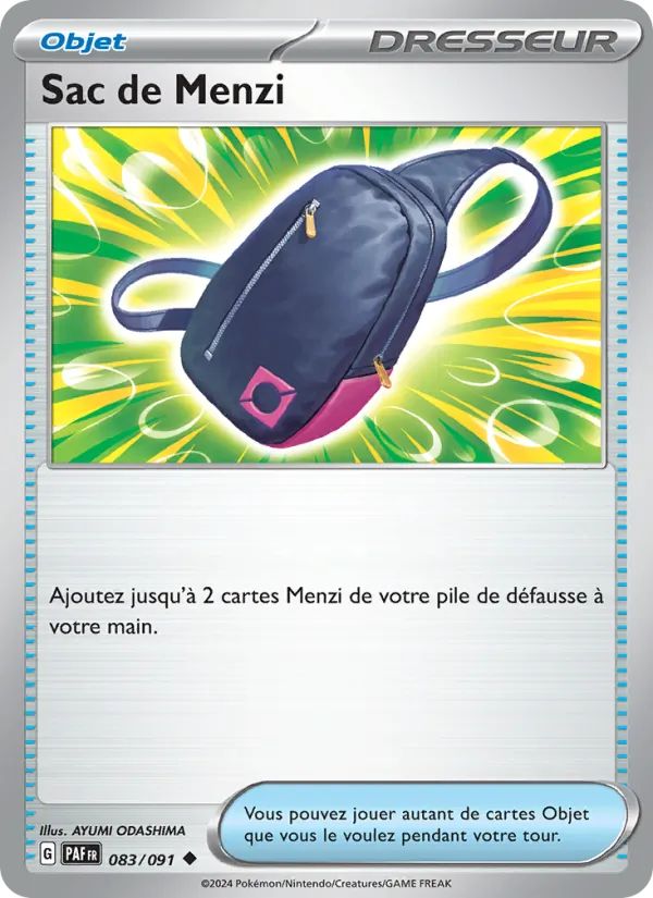 Sac de Menzi 83/91 — EV04.5 – Destinées de Paldea — Carte Pokémon française