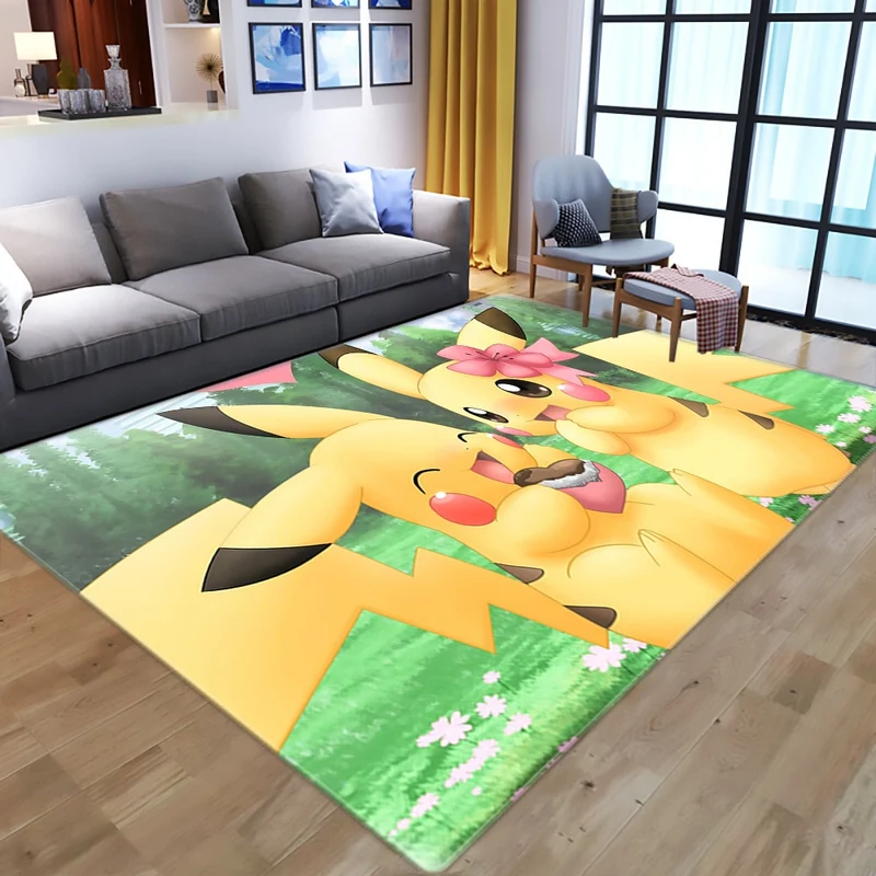 Tapis de tapis en flanelle Pokemon Pikachu (différents modèles)