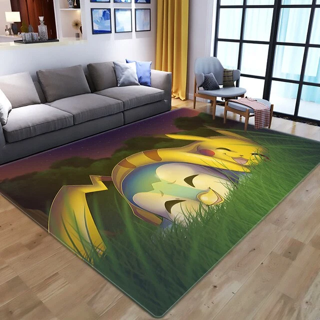 Tapis de tapis en flanelle Pokemon Pikachu (différents modèles)